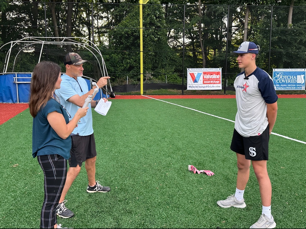 Coach Crawford instructing Stars player